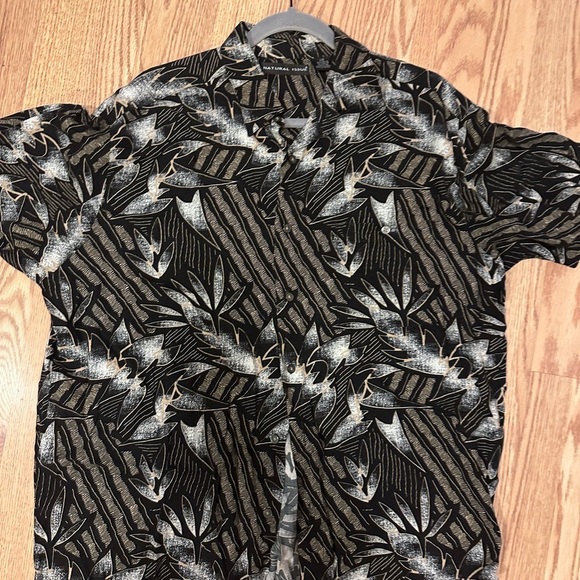 Men’s Short Sleeve Hawaiian Polo Tropical Size‎ Large - Picture 5 of 8